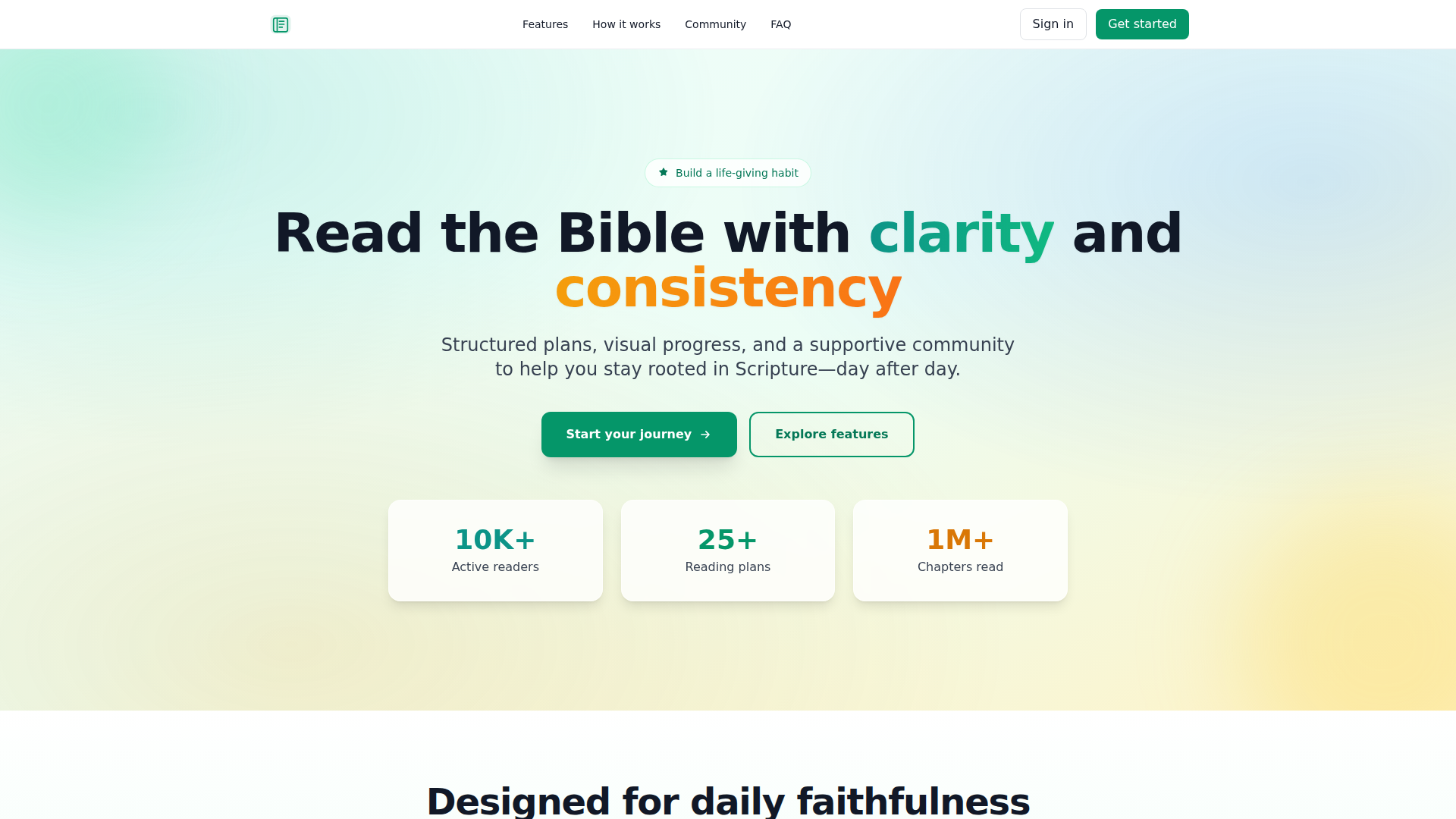 Bible Reading Tracker
